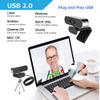 Webcam HHGAOKO, Web Cameras for Computers, HD 1080P Webcam with Microphone, PC Camera Plug and Play USB, Video Call Available for Desktop OR Laptop view 4