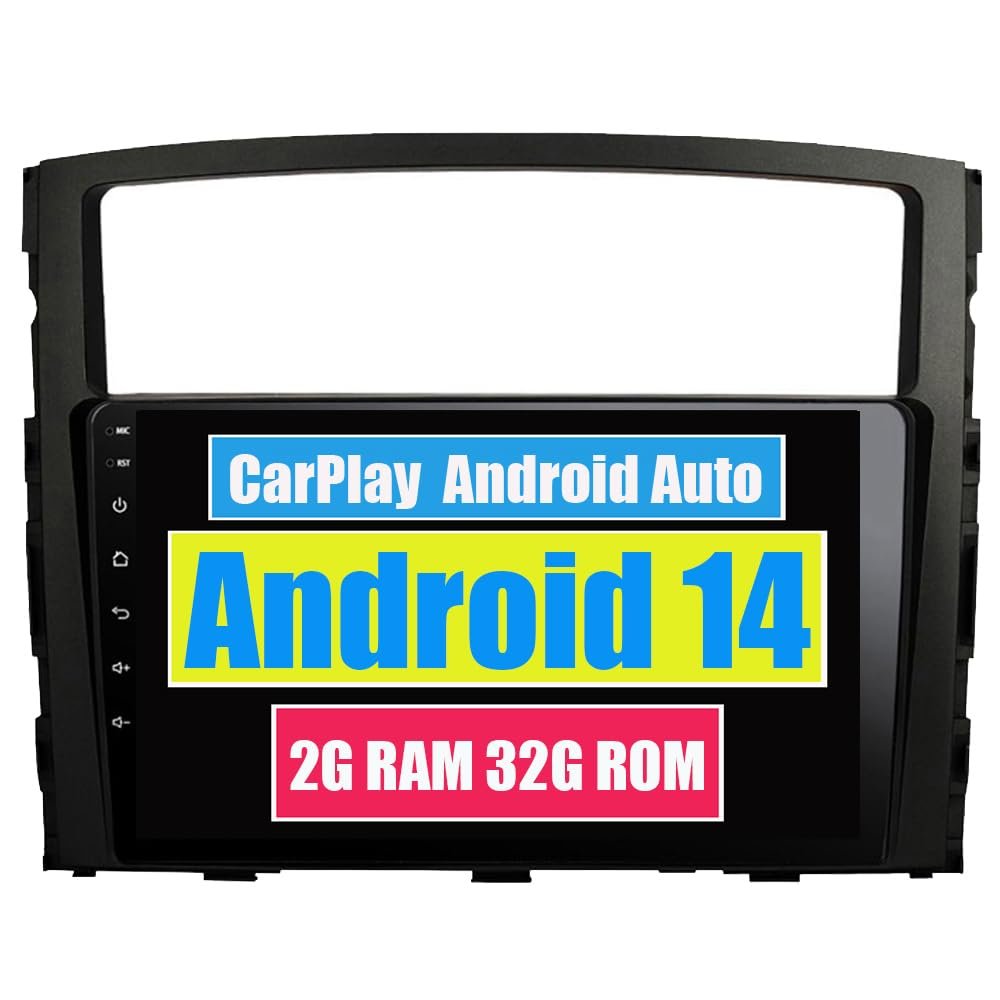 RoverOne Car Stereo Radio for Mitsubishi Pajero 2006 2007 2008 2009 2010 2011 Android Multimedia Player GPS Navigation Touch Screen Bluetooth WiFi DSP CarPlay Android Auto