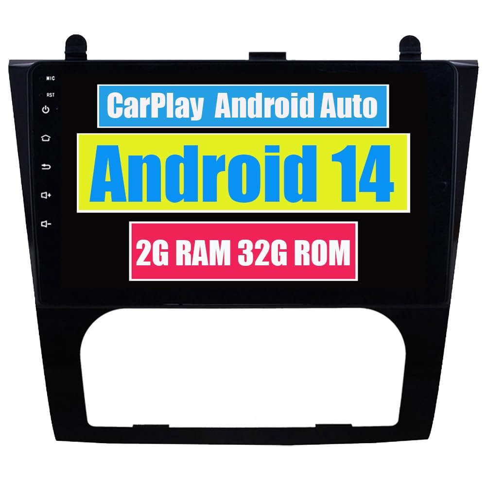 RoverOne Car Stereo Radio for Nissan Teana Altima 2008 2009 2010 2011 2012 Android Multimedia Player GPS Navigation Touch Screen Bluetooth WiFi DSP CarPlay Android Auto (Automatic Air-Conditioner)