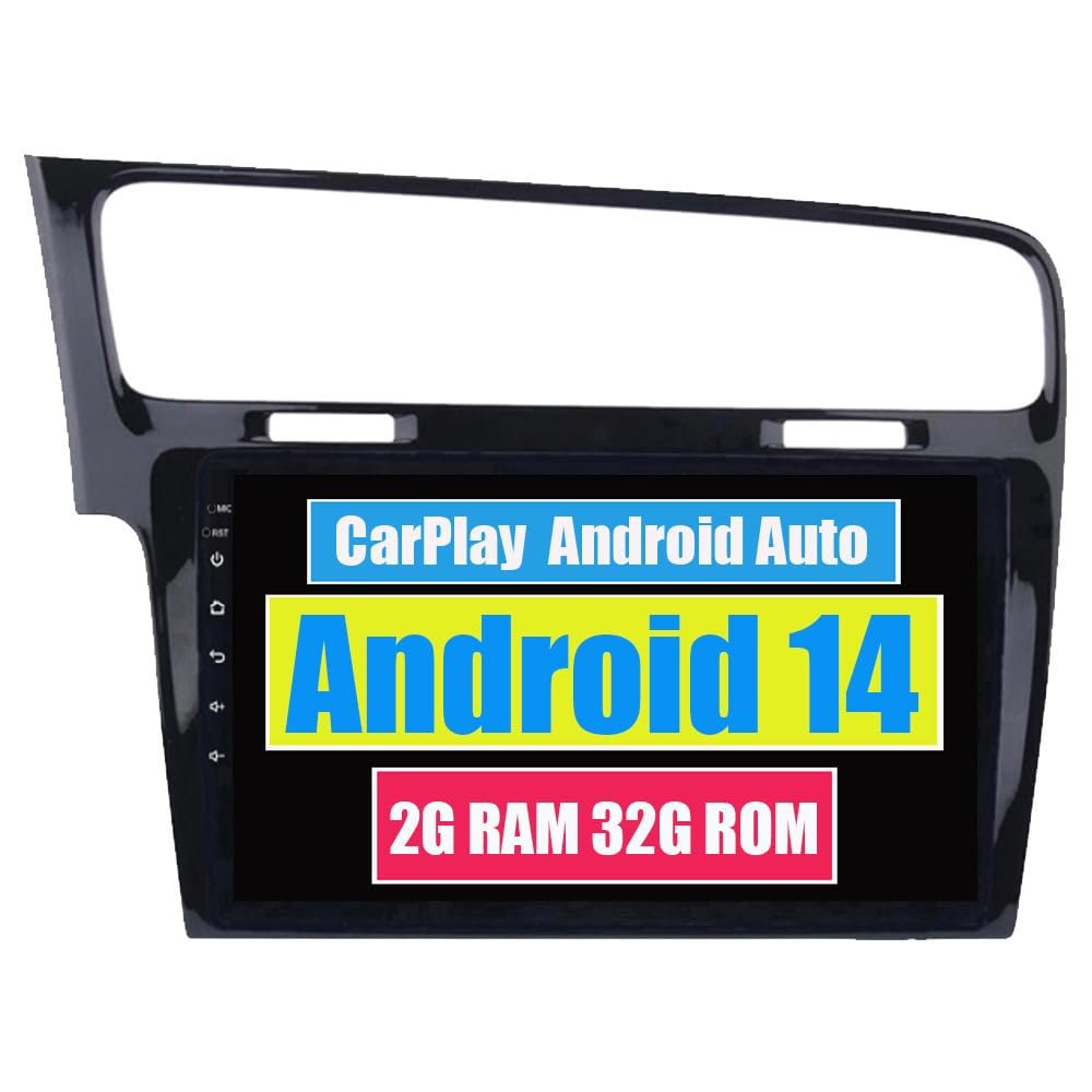 RoverOne Car Stereo Radio for Volkswagen Golf 7 MK7 VII 2013 2014 2015 2016 Android Multimedia Player GPS Navigation Touch Screen Bluetooth WiFi DSP CarPlay Android Auto