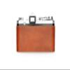 Handmade Genuine Real Leather Half Camera Case Bag Cover for Nikon F (Plainprism) Rufous Color view 2