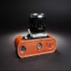 Handmade Genuine Real Leather Half Camera Case Bag Cover for Nikon F (Plainprism) Rufous Color view 3