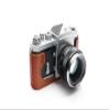 Handmade Genuine Real Leather Half Camera Case Bag Cover for Nikon F (Plainprism) Rufous Color view 4