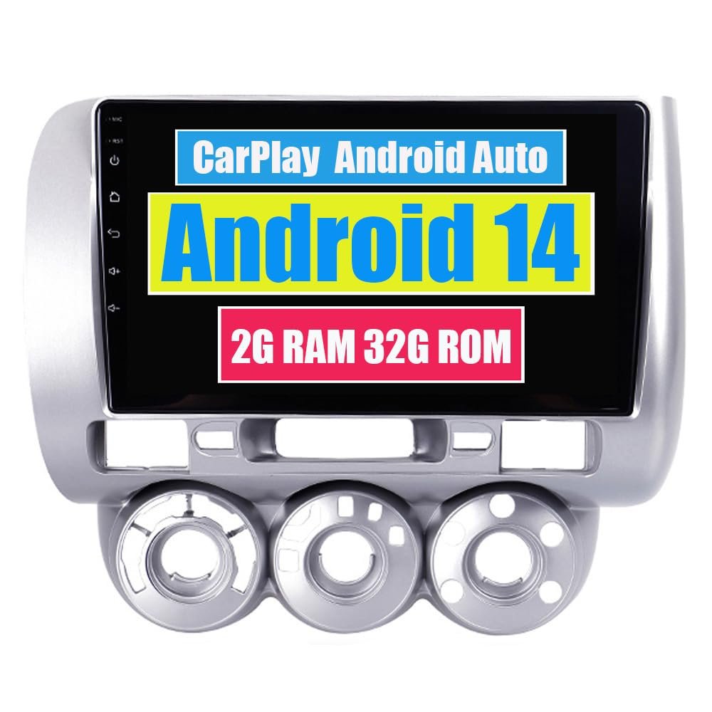 RoverOne Car Stereo Radio for Honda Fit Jazz 2004 2005 2006 2007 Android Multimedia Player GPS Navigation Touch Screen Bluetooth WiFi DSP CarPlay Android Auto