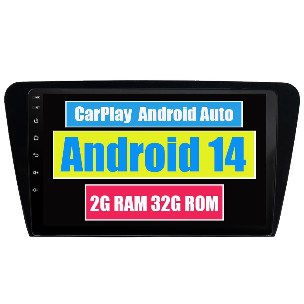 RoverOne Car Stereo Radio for Skoda Octavia 2014 2015 2016 2017 2018 Android Multimedia Player GPS Navigation Touch Screen Bluetooth DSP CarPlay Android Auto