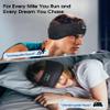 MUSICOZY Sleep Headphones Bluetooth 5.4 Headband, Wireless Earphones Music Sleep Earbuds Sleeping Eye Mask with HD Stereo Speakers for Workout Running Travel Yoga, Ideal Gifts for Men Women(Black) view 2