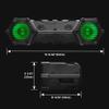 BOSS Audio Systems ATV95LRGB ATV UTV Weatherproof Sound System - 8 Inch Speakers, 1.5 Inch Tweeters, Amplified, Bluetooth Remote, LED Light Bar, Storage Compartment, Easy Installation for 12V Vehicles view 3