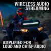 BOSS Audio Systems ATV95LRGB ATV UTV Weatherproof Sound System - 8 Inch Speakers, 1.5 Inch Tweeters, Amplified, Bluetooth Remote, LED Light Bar, Storage Compartment, Easy Installation for 12V Vehicles view 4