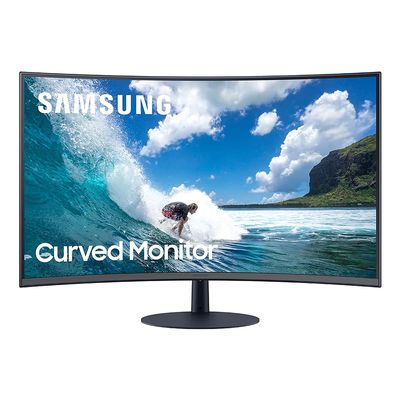 Samsung T550 Series 27-Inch FHD 1080p Computer Monitor, 75Hz, Curved, Built-in Speakers, HDMI, Display Port, FreeSync (LC27T550FDNXZA)