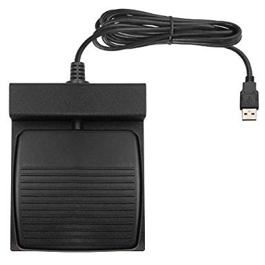 ECS GDOCS FP Single Button USB Foot Pedal for Google Docs, Control Device for Documents