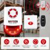 Daytech Strobe Siren Alarm Home Caring Loud Outdoor SOS Alert System 2 Red Flashing Siren 2 Remotes Panic Button 4 Emergency Button for Store Home Hotel Jewelry Shop Security Alarm view 2