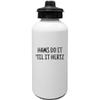 Funny Ham Radio Gift - Amateur Radio Operator Gift - Ham Radio Water Bottle - Hams Do It Til It Hertz view 1