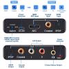 HDMI ARC to Optical Audio Adapter 192Khz DAC Digital to Analog Audio Converter, HDMI ARC Input to Optical/SPDIF Coaxial Stereo L/R 3.5mm Jack Out for HDTV Soundbar view 2