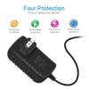 12V Power Supply, 12 Volt 2A 24W DC Power Supply, Black LED Power Adapter, AC 110V to 12V Wall Mounted Transformer Plug for LED Strip Lights with 5.5/2.1 DC Female Connector view 4