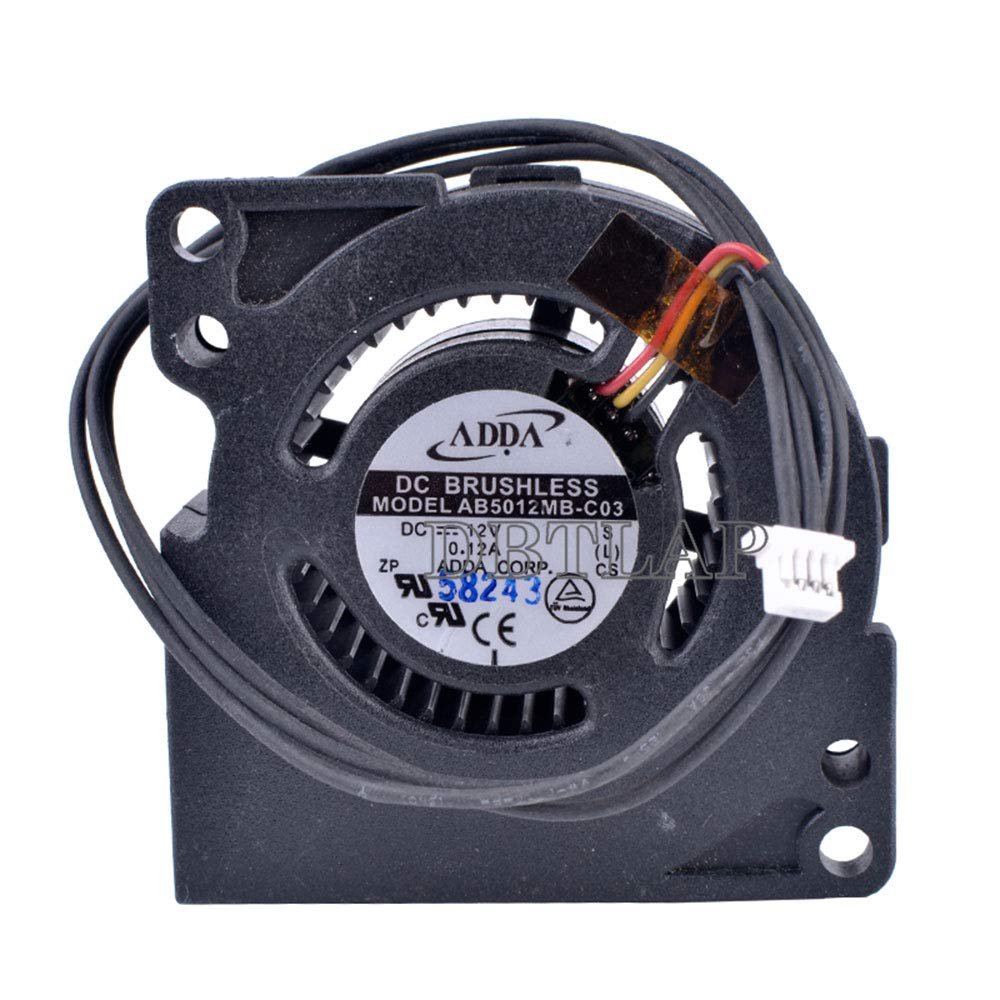 DBTLAP Fan Compatible for AB5012MB-C03 12V 0.12A 5020 5cm Fan Light - Base Projector Cooling Fan Turbofan Centrifugal Fan