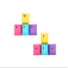 KPREPUBLIC CMYK rgby Colorful Cherry Profile pbt keycap for Mechanical Keyboard Dye Sub WASD Arrow Key Magenta Cyan Green Yellow red Yellow (CYMK 8 Key x1) view 1