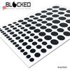 BLOCKED Stackable Webcam/Camera Vinyl Covers | 95 Low-Tack Restickable Webcam Sticker | 5-Sizes | Black 95-Pack (Muted Matte) view 2