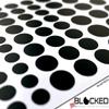 BLOCKED Stackable Webcam/Camera Vinyl Covers | 95 Low-Tack Restickable Webcam Sticker | 5-Sizes | Black 95-Pack (Muted Matte) view 4