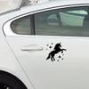 NBFU Unicorn Stars Girly 1 (Black) (Set Of 2) Premium Waterproof Vinyl Decal Stickers For Laptop Phone Accessory Helmet Car Window Bumper Mug Tuber Cup Door Wall Decoration view 2