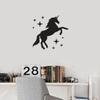 NBFU Unicorn Stars Girly 1 (Black) (Set Of 2) Premium Waterproof Vinyl Decal Stickers For Laptop Phone Accessory Helmet Car Window Bumper Mug Tuber Cup Door Wall Decoration view 4