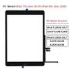 Zentop for iPad 7 7th Generation/8 8th Generation Screen Replacement Touch Digitizer Glass 10.2" 2019/2020,for 7th 8th Gen A2197 A2198 A2200 A2270 A2428 A2429 A2430 Repair Kit + Home Button + Tools view 2