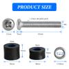 Belleone Wall Mounting Screws Bolts Fit for Samsung TV - M8 x 45mm with 25mm Long Spacers, Solid Screw Bolts Hardware, TV Mounting Bolt Compatible with Samsung 50" 55" 60" 65" 70" 75" 82" TV view 3
