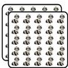 50 PCs Adorable Big Eye Kids Cartoon Animal - Raccoon 1" Stickers Decals Laptop Notebook Phone Waterproof Vinyl Trendy view 1
