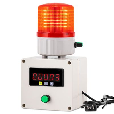 Saladulce Industrial Cycle Timing Siren Alarm 0-105dB Single Sound and Light Alarm Automatic Siren with Timer (AC110V)