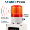 Saladulce Industrial Cycle Timing Siren Alarm 0-105dB Single Sound and Light Alarm Automatic Siren with Timer (AC110V) view 3
