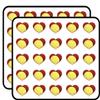 50 PCs Tennis Ball in Heart RED Grey Black Green Yellow White 1" Stickers Decals Laptop Notebook Phone Waterproof Vinyl Trendy view 1