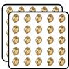 50 PCs Majestic Golden Ombre Male Lion Head Cartoon 1" Stickers Decals Laptop Notebook Phone Waterproof Vinyl Trendy view 1