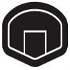 50 PCs Black Basketball Backboard 1" Stickers Decals Laptop Notebook Phone Waterproof Vinyl Trendy view 2