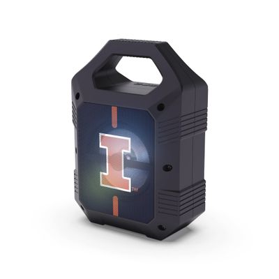 SOAR NCAA ShockBox XL LED Wireless Bluetooth Speaker, Illinois Fighting Illini