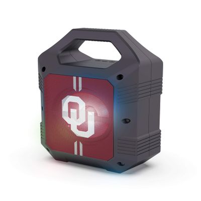 SOAR NCAA ShockBox XL LED Wireless Bluetooth Speaker, Oklahoma Sooners