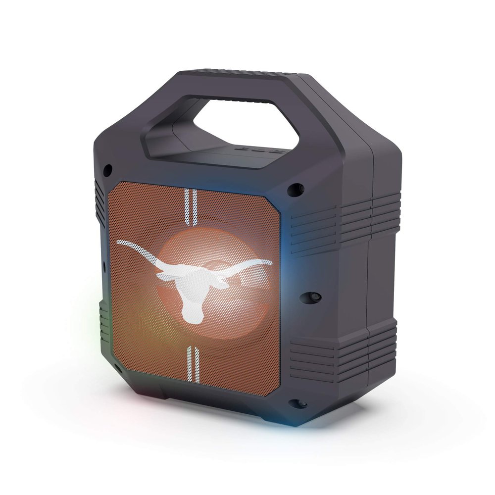 SOAR NCAA ShockBox XL LED Wireless Bluetooth Speaker, Texas Longhorns