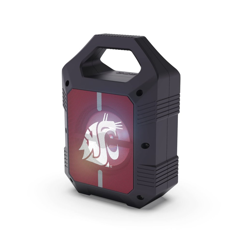 SOAR NCAA ShockBox XL LED Wireless Bluetooth Speaker, Washington State Cougars