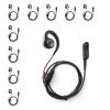 [10-Pack] ProMaxPower 1-Wire C-Shape Swivel Earpiece with PTT Mic for Motorola Two-Way Radios XPR3000, XPR3300e, XPR3500e, DP3441, DEP550, MTP3550, XiR-P6620, XiR-P6628 view 1