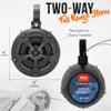 2-Way Dual Waterproof Off-Road Speakers - 4" 800W Marine Grade Wakeboard Tower Speakers System w/RGB Lights & Remote, Full Range Outdoor Audio Stereo Speaker for ATV/UTV, Jeep, Boat - Pyle PLUTV44BTR view 2