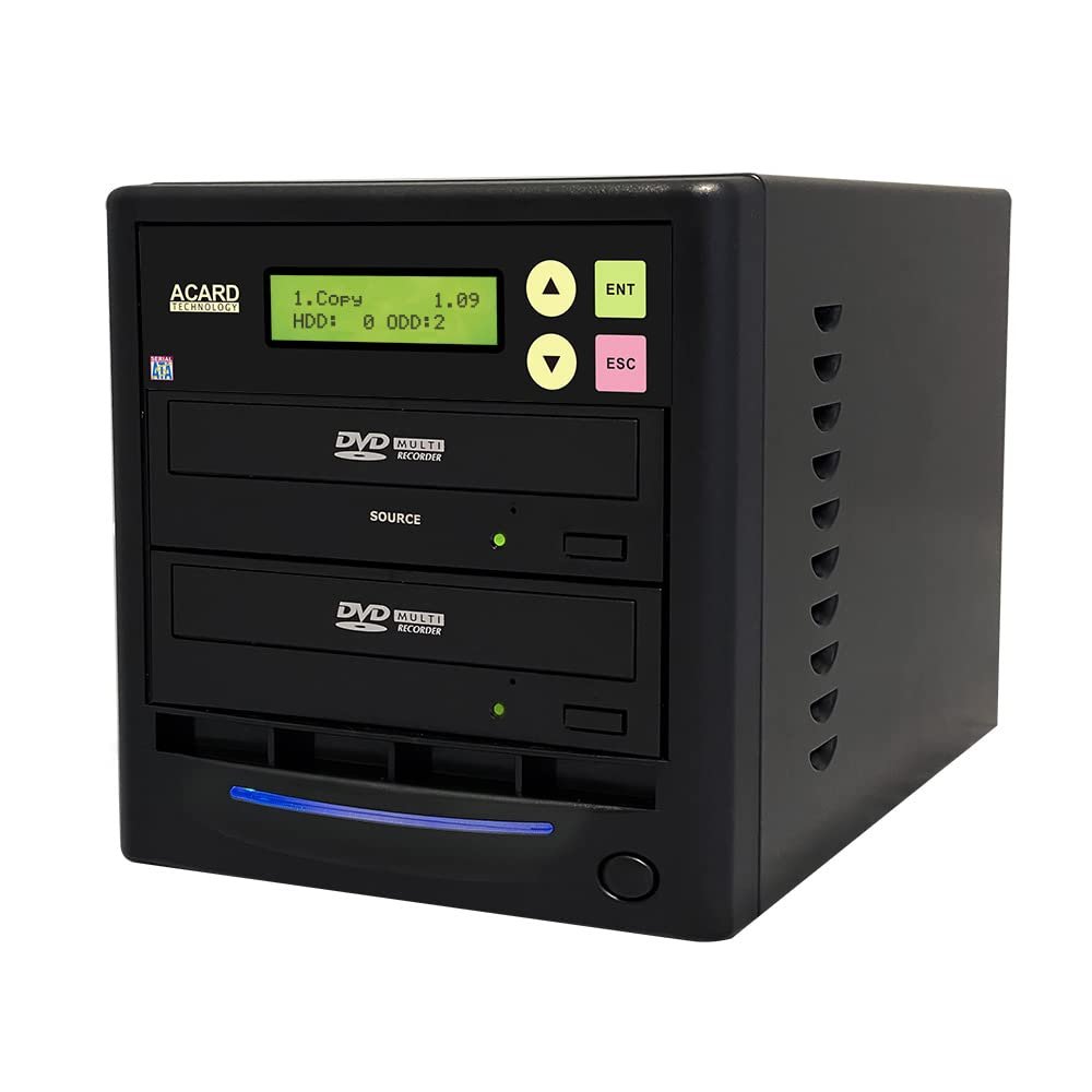 ACARD TECHNOLOGY 1 to 1 24X Burner CD DVD Duplicator Standalone Tower Using ACARDs Native SATA Controller Technology
