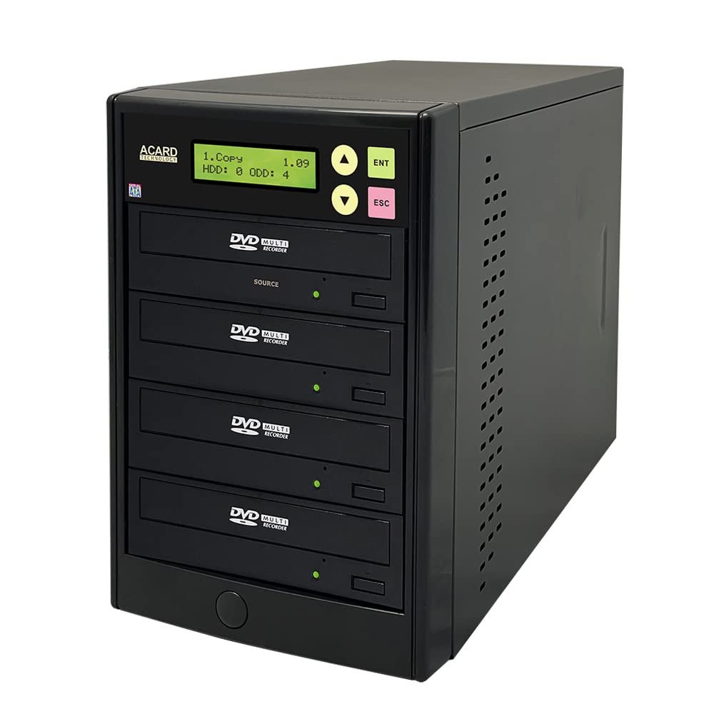 ACARD TECHNOLOGY 1 to 3 24X Burner CD DVD Duplicator Standalone Tower Using ACARDs Native SATA Controller Technology