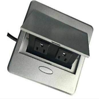 Mulin Electric Pop Up Power Outlet Box 2 AC Power US Type MLCZ009 for Conference Tables Desks and Sofas