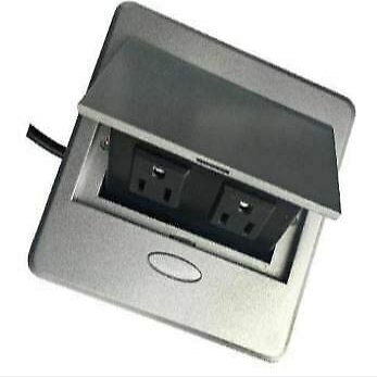 Mulin Electric Pop Up Power Outlet Box 2 AC Power US Type MLCZ009 for Conference Tables Desks and Sofas