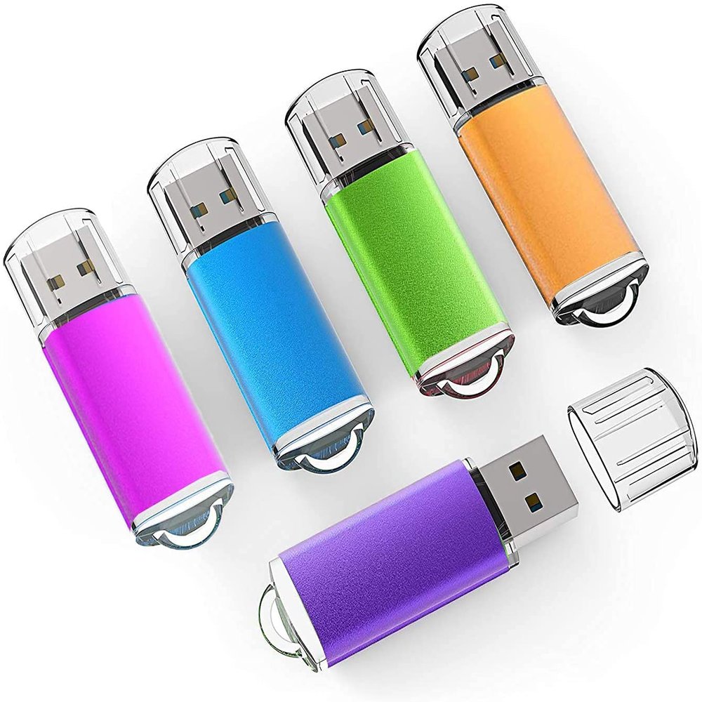 K&ZZ 32 GB Flash Drive 5 Pack USB Flash Drives 3.0 USB Drive 32GB 3.0 Thumb Drive with LED Indicator 32G Memory Stick Pen Drives USB Storage Multipack