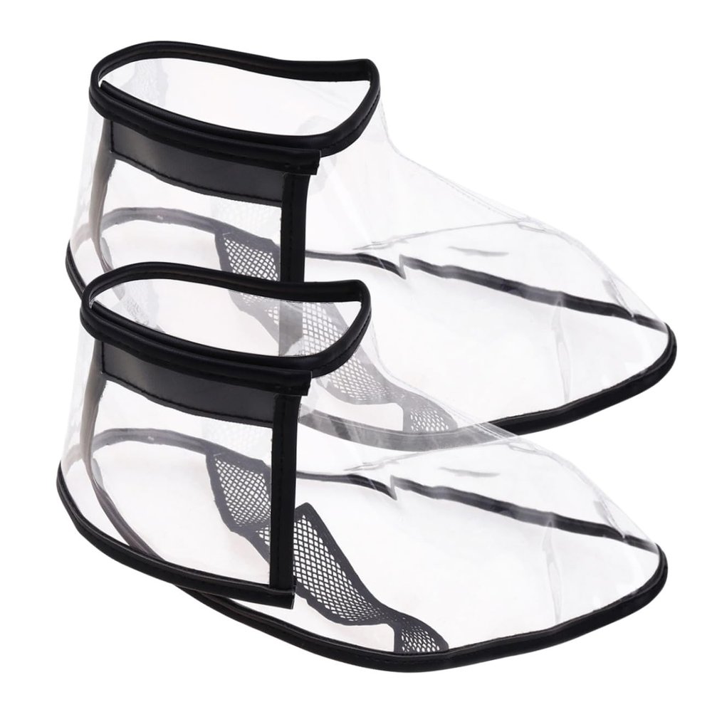 Minkissy Shoe Covers 1 Pair Barber Shoes Cover Salon Hairdressing Shoes Cover Haircut Shoes Protector Hair Stylist Shoes Cover for Hair Salon -Size L Rain Boots