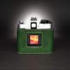 A-1 Case, BolinUS Handmade Genuine Real Leather Half Camera Case Bag Cover for Canon AE-1 A-1 (NO Handle) Camera with Hand Strap (Green) view 4