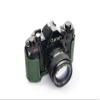 A-1 Case, BolinUS Handmade Genuine Real Leather Half Camera Case Bag Cover for Canon New AE-1 AE-1P A-1 (with Handle) Camera with Hand Strap (Green) view 3