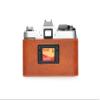 A-1 Case, BolinUS Handmade Genuine Real Leather Half Camera Case Bag Cover for Canon AE-1 A-1 (NO Handle) Camera with Hand Strap (LavaBrown) view 2