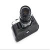 A-1 Case, BolinUS Handmade Genuine Real Leather Half Camera Case Bag Cover for Canon AE-1 A-1 (NO Handle) Camera with Hand Strap (Black) view 3