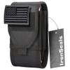 IronSeals Double Capacity Phone Holster, Tactical Molle Belt Pouch with Flag Patch for iPhone 17 Pro Max/16 Pro Max/16Pro/15ProMax/14 Pro Max/13 Pro Max, Samsung S25, Size Large Extra Stiffness view 1
