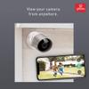 GLOBE Electric Wi-Fi Smart Indoor/Outdoor Security Camera, No Hub Required, Voice Activated, 1080p, Motion Detection, 2-Way Voice, Night Vision, Silver and White,50108 view 4